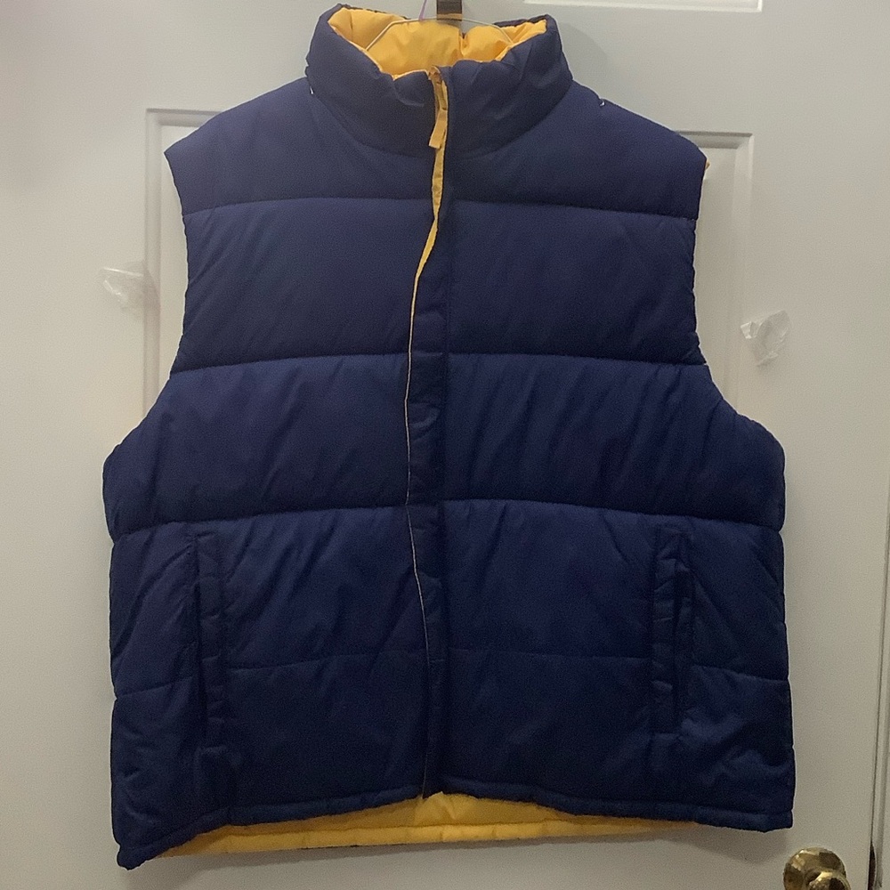Athletic Works Dark Blue and Yellow Vest